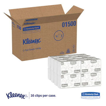 Kleenex® C-fold Paper Towels For Business, Absorbency Pockets, 10.13 X 13.15, White, 150-pack, 16 Packs-carton freeshipping - TVN Wholesale